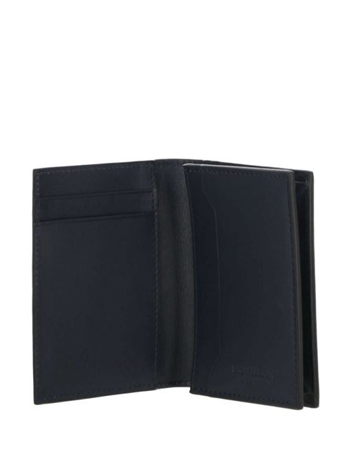 Navy blue calf leather wallet Mont Blanc | 198073X